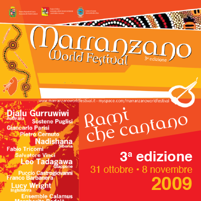Original festival poster — 2009: Rami che cantano